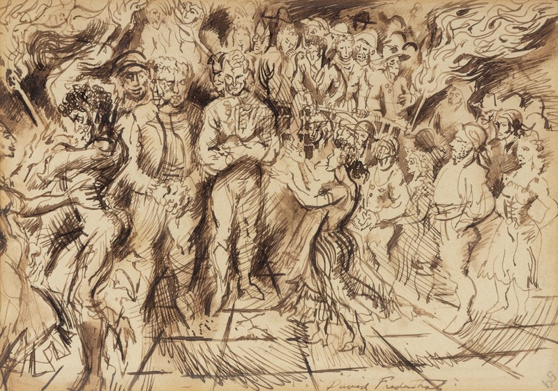 David Fredenthal
(American, 1914-1958)
Apocalyptic Vision, c. 1940's (1 of 4)