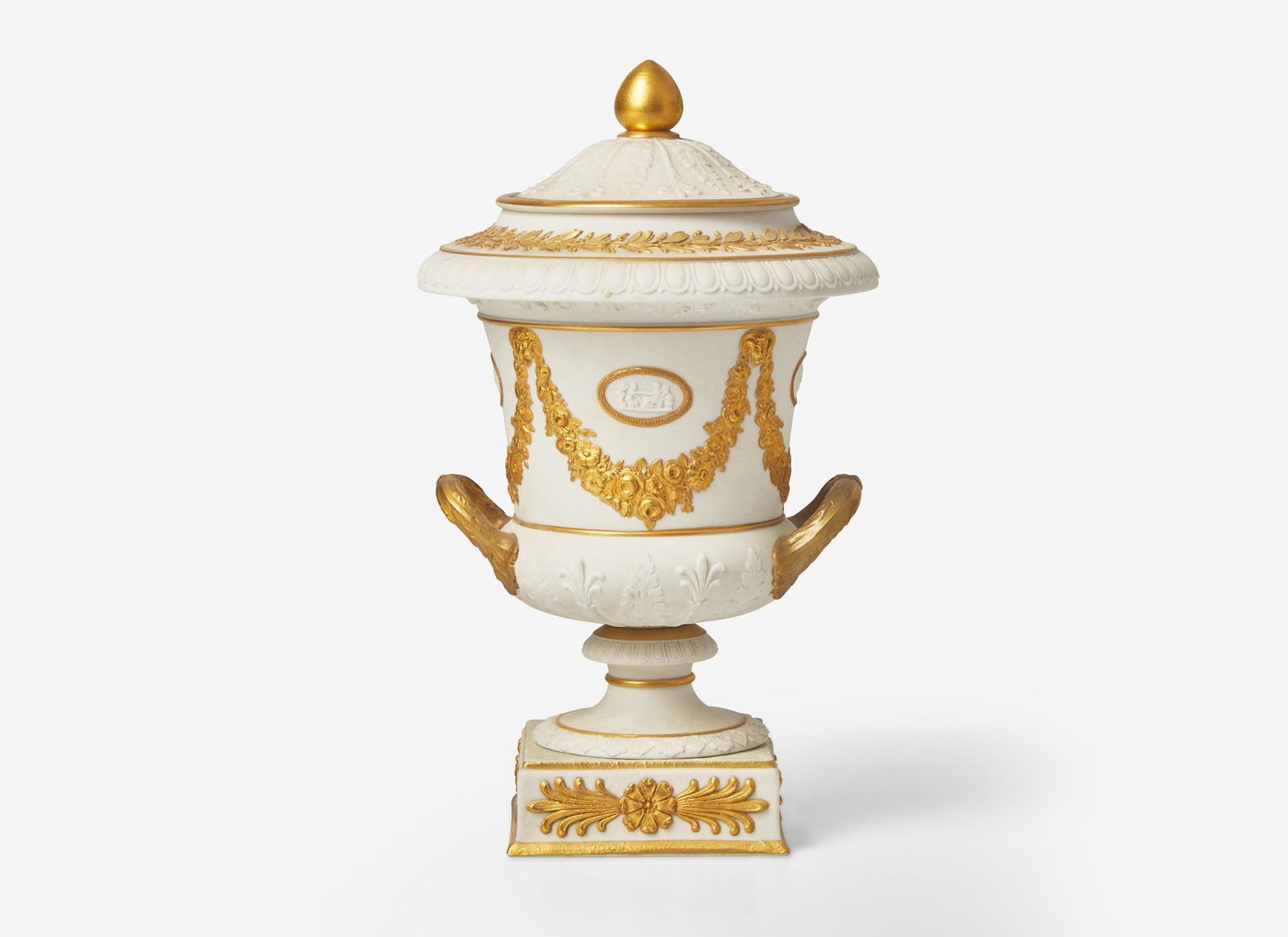 A Wedgwood Parian Ware Borghese Vase, UK, mid-late 19th century (1 of 3)