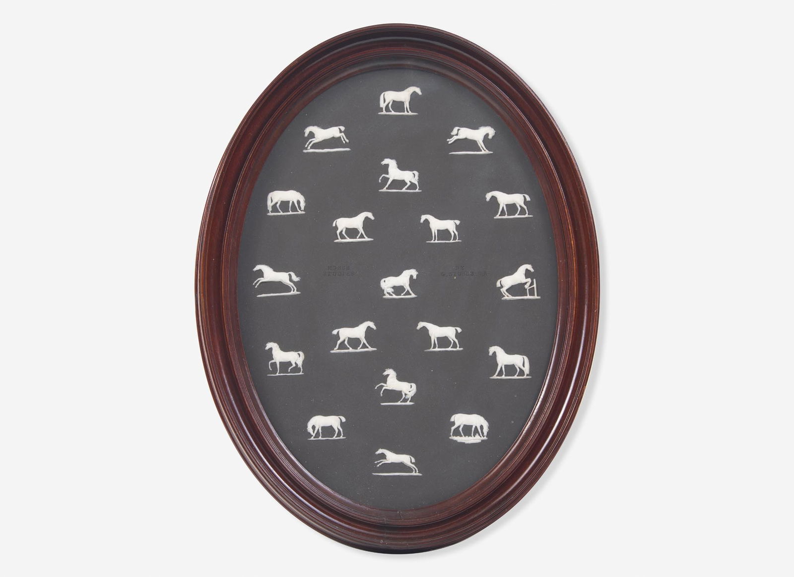 A Large Wedgwood "Horse Studies" Plaque, UK, late 19th century (1 of 2)