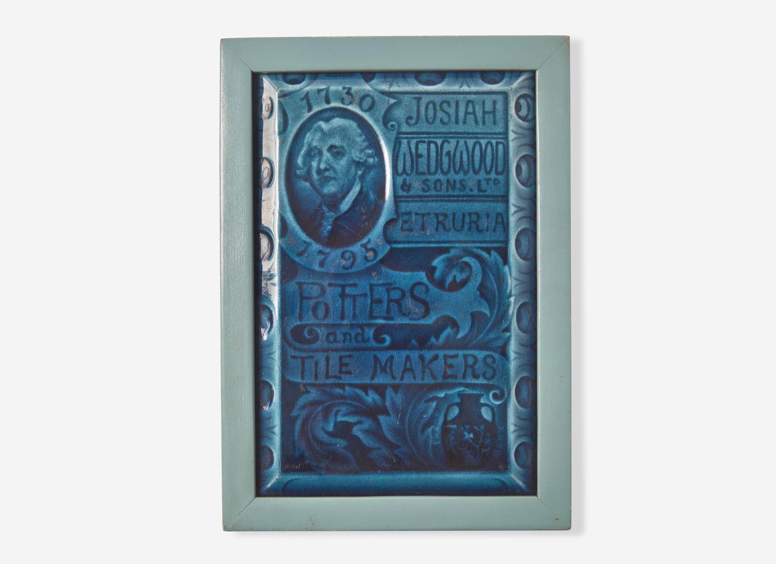 A Wedgwood Advertising Tile, UK, late 19th century (1 of 2)