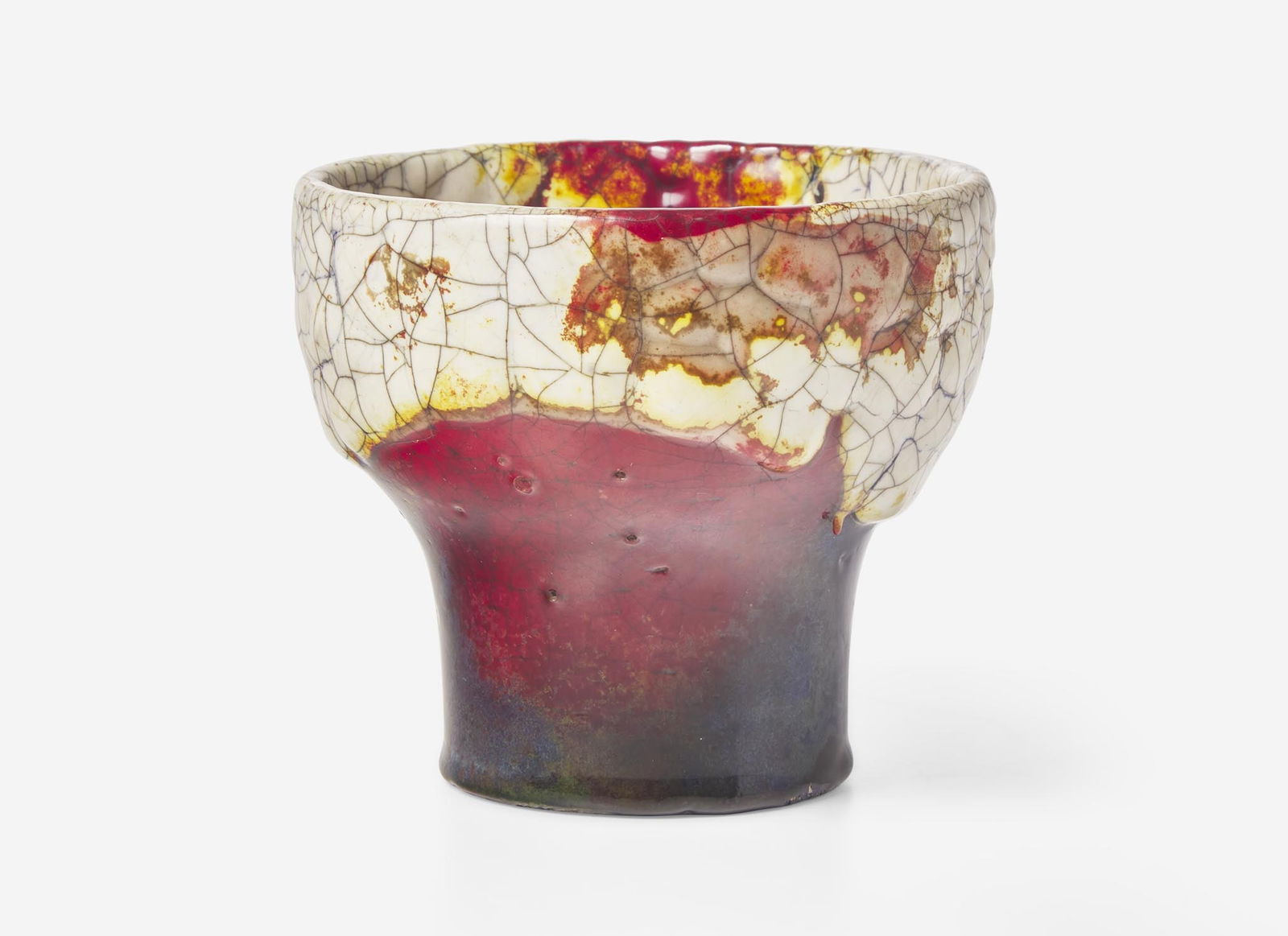 A Charles Noke and Harry Nixon Royal Doulton Chang Footed Vase, UK, circa 1925 (1 of 3)