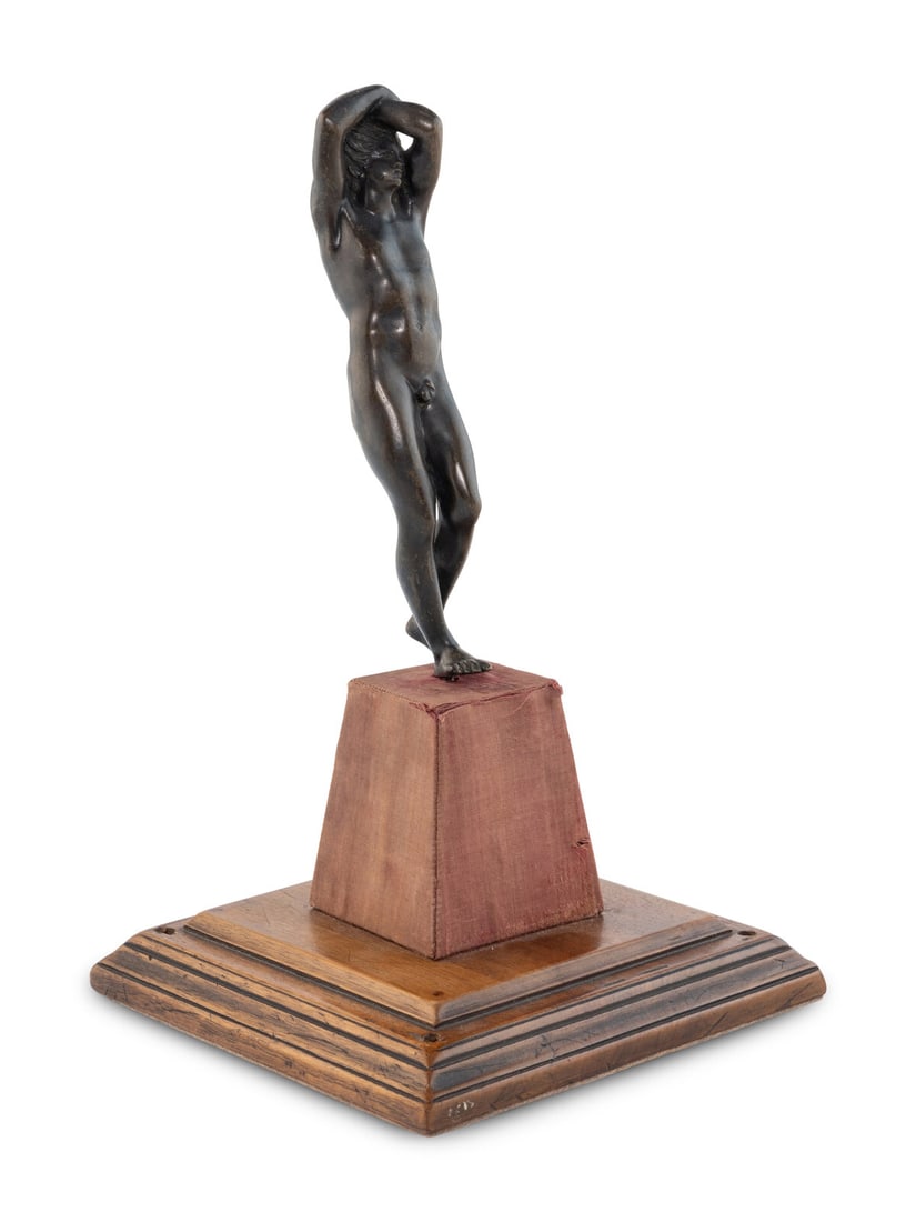 After Barthelemy Prieur (Possibly 18th Century): After Barthelemy Prieur (Possibly 18th Century) Narcissus bronze Height 8 inches. Property from a Private Collection, Chicago, Illinois