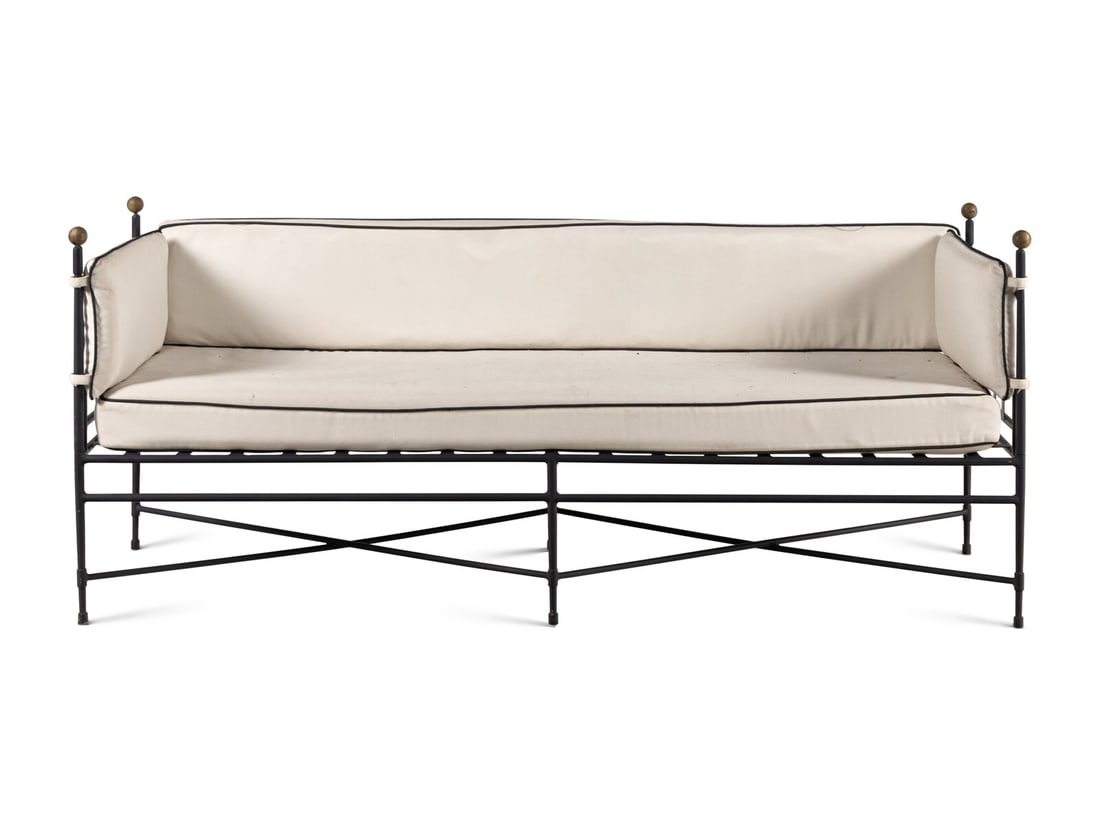 A Mario Papperzini 'Amalfi' Sofa: A Mario Papperzini 'Amalfi' Sofa Height 30 1/2 x width 72 x depth 24 1/2 inches.