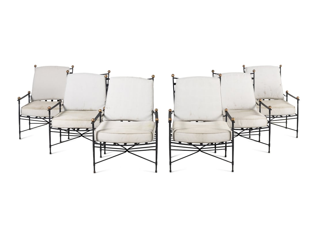 A Set of Six Mario Papperzini 'Amalfi' Reclining Armchairs (1 of 3)