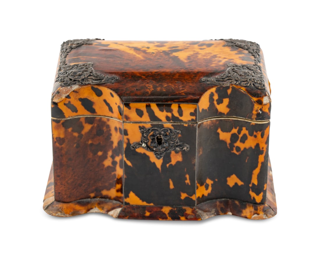 A George III Tortoise Shell Tea Caddy (1 of 4)