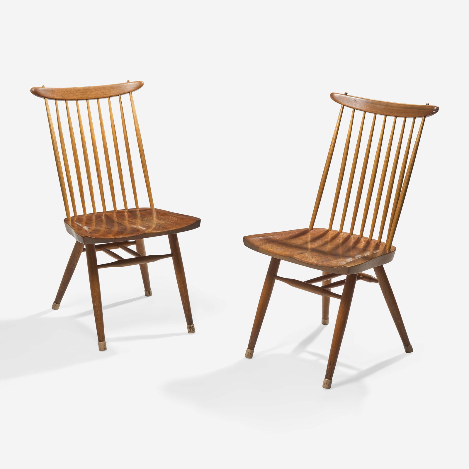 George Nakashima for Widdicomb, Two "Origins" Dining Side Chairs (1 of 4)