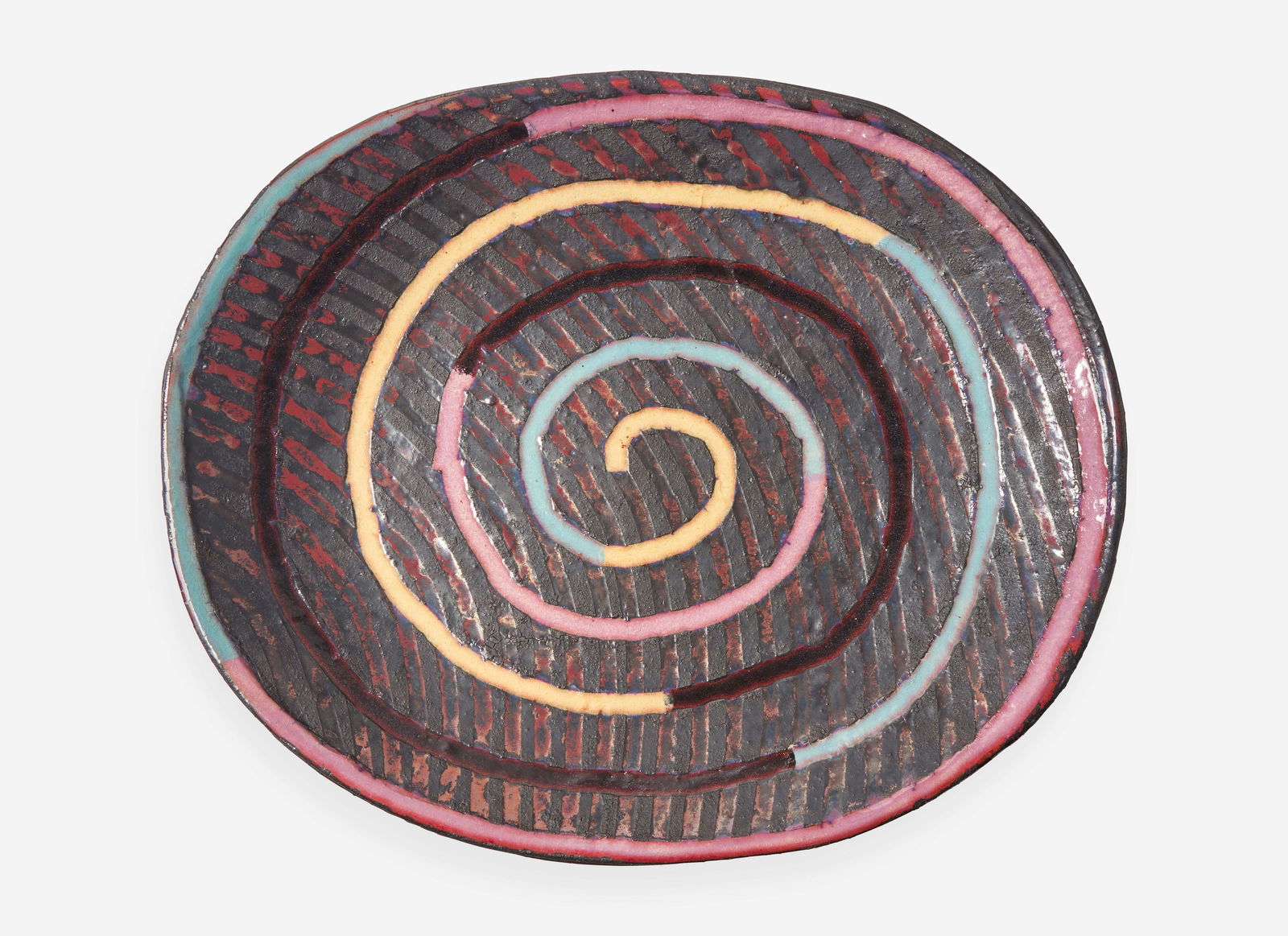 Jun Kaneko (Japanese-American, b. 1942), Untitled (1 of 4)