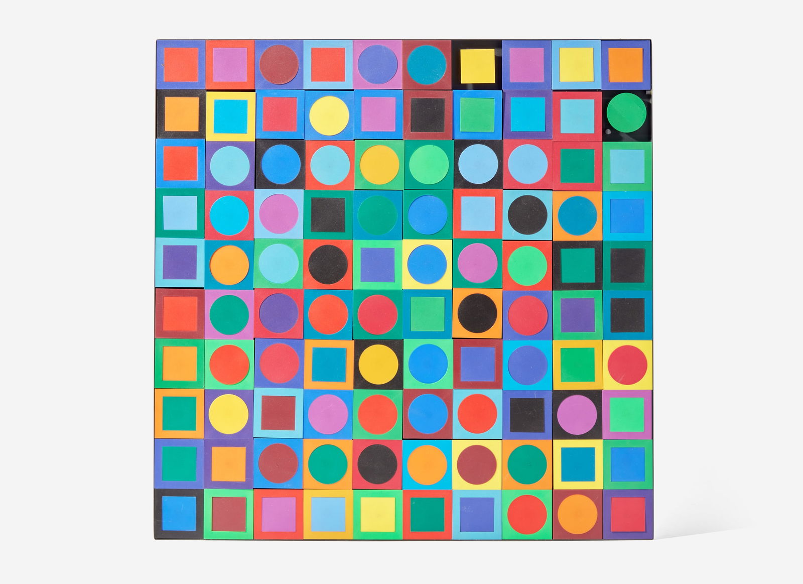 Victor Vasarely (French born Hungary, 1906-1997), Planetary Folklore Participations No 1 (1 of 2)