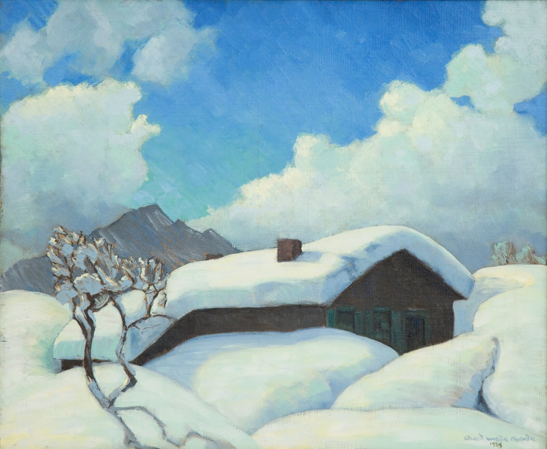 George Waller Parker (American, 1888-1957) Winter Landscape, 1924 (1 of 5)