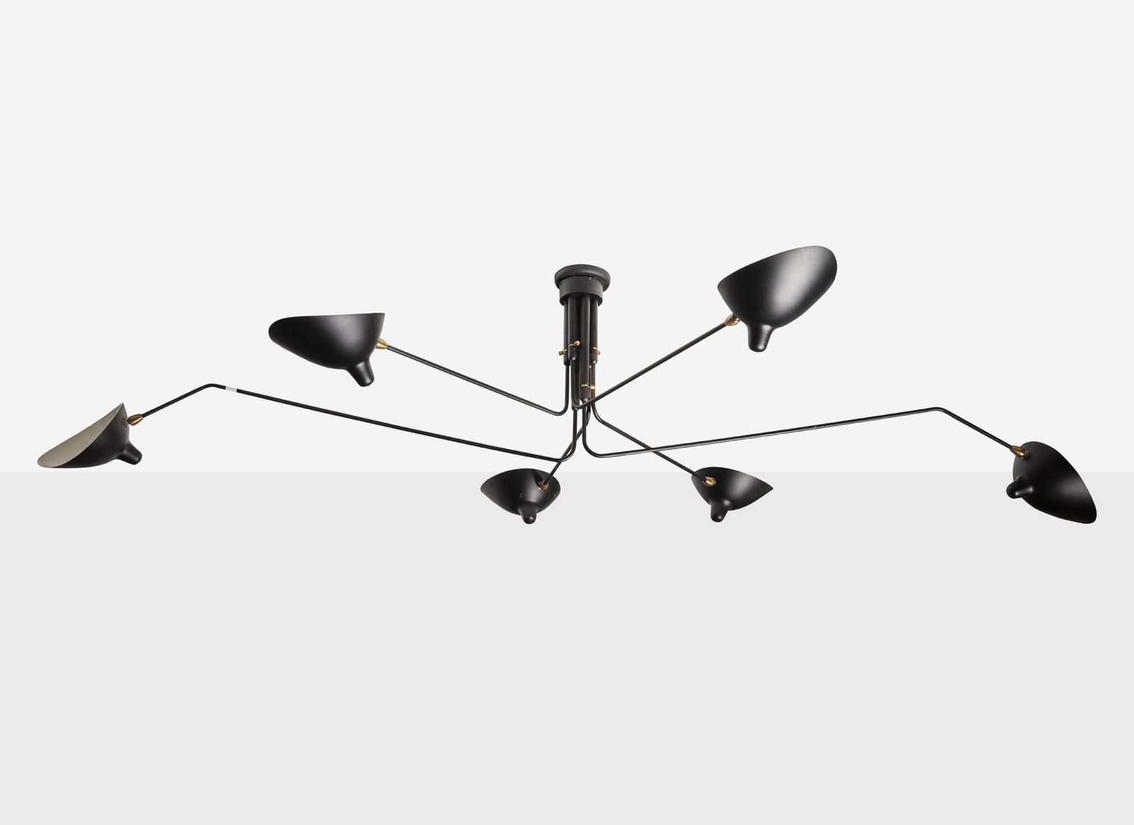 Serge Mouille, Six Arm Ceiling Lamp (1 of 2)