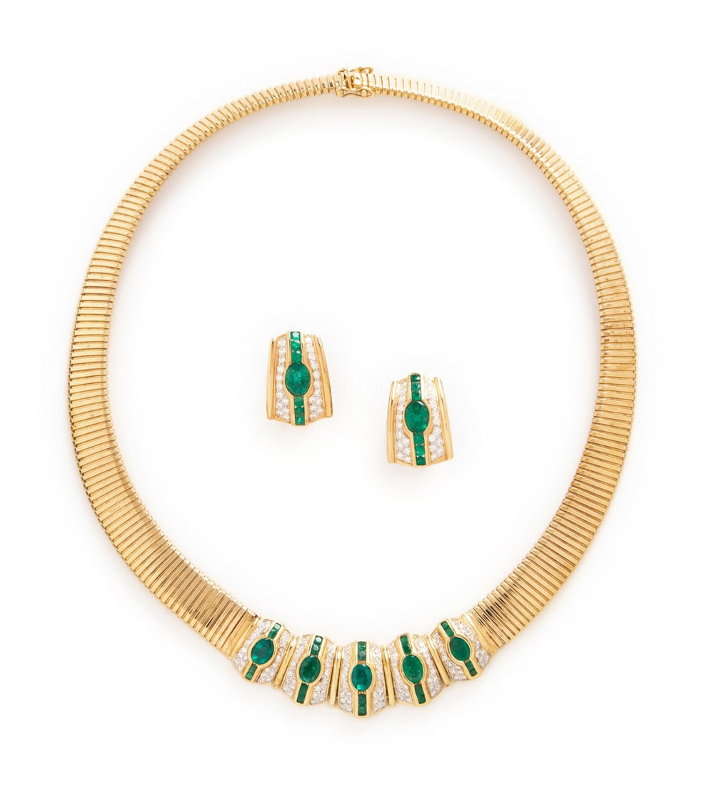 BICOLOR GOLD, EMERALD AND DIAMOND SUITE (1 of 2)
