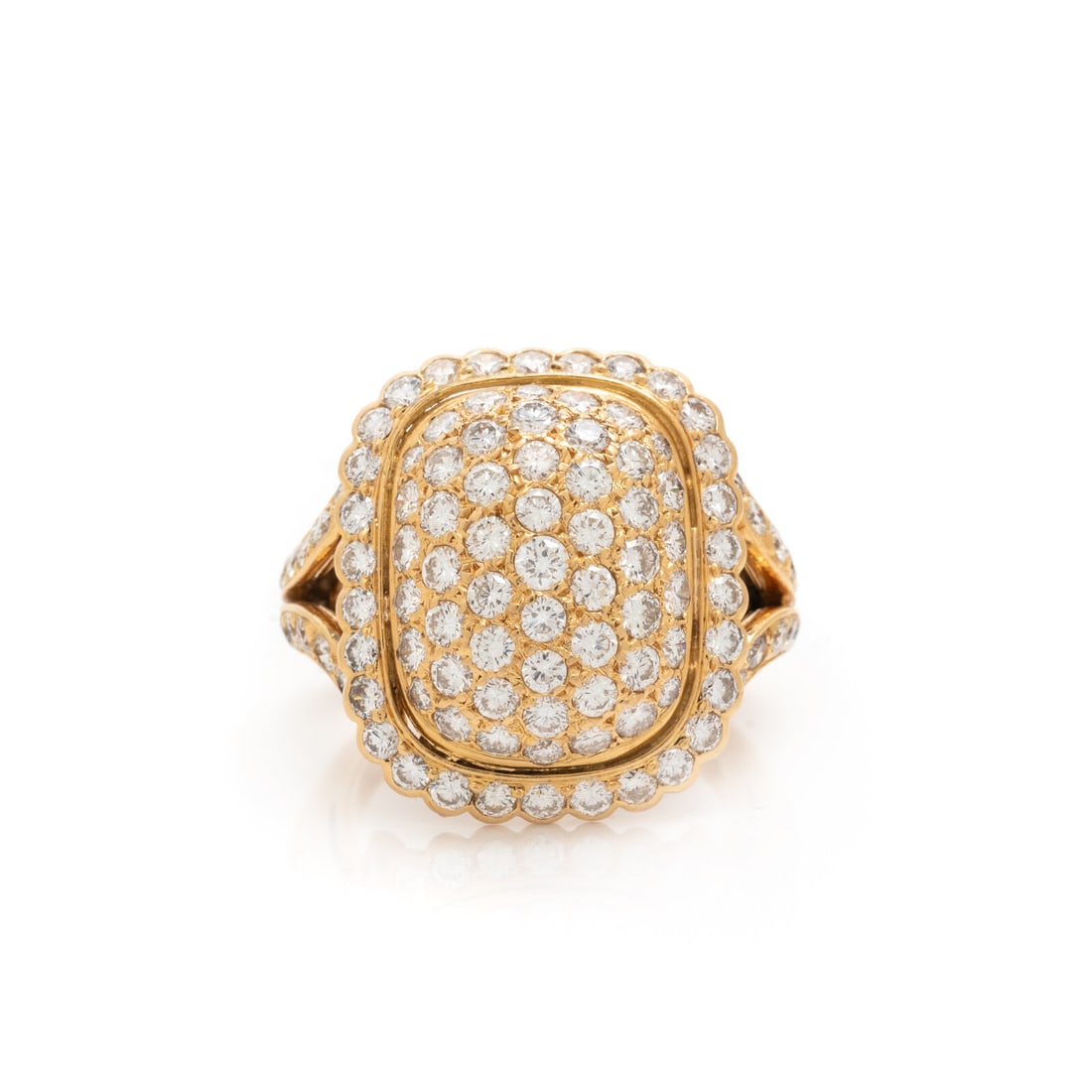 CARTIER, YELLOW GOLD AND DIAMOND RING (1 of 3)