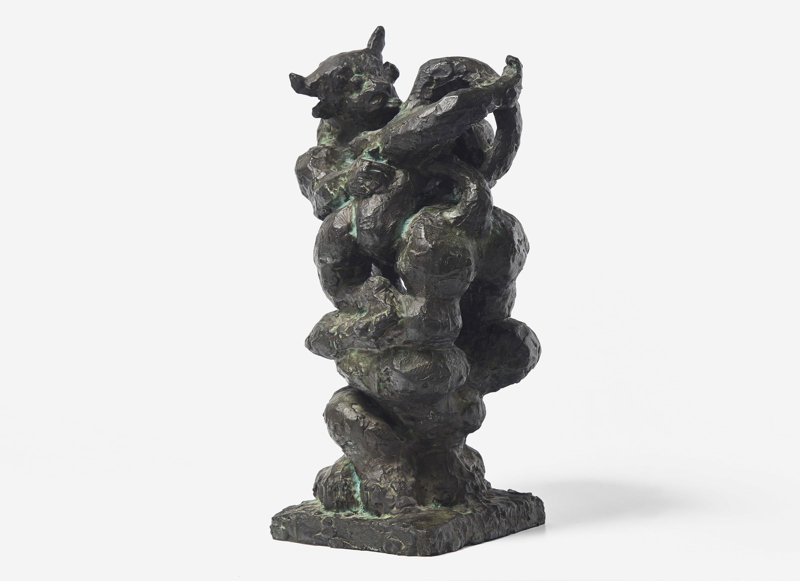 Jacques Lipchitz (American/French, 1891-1973) - Variation of the Rape of Europa G: Jacques Lipchitz (American/French, 1891-1973) - Variation of the Rape of Europa G Incised with signature ‘Lipchitz’ and numbered ‘1/7' on base; also with ‘FONDERIA LUIGI TOMMAS