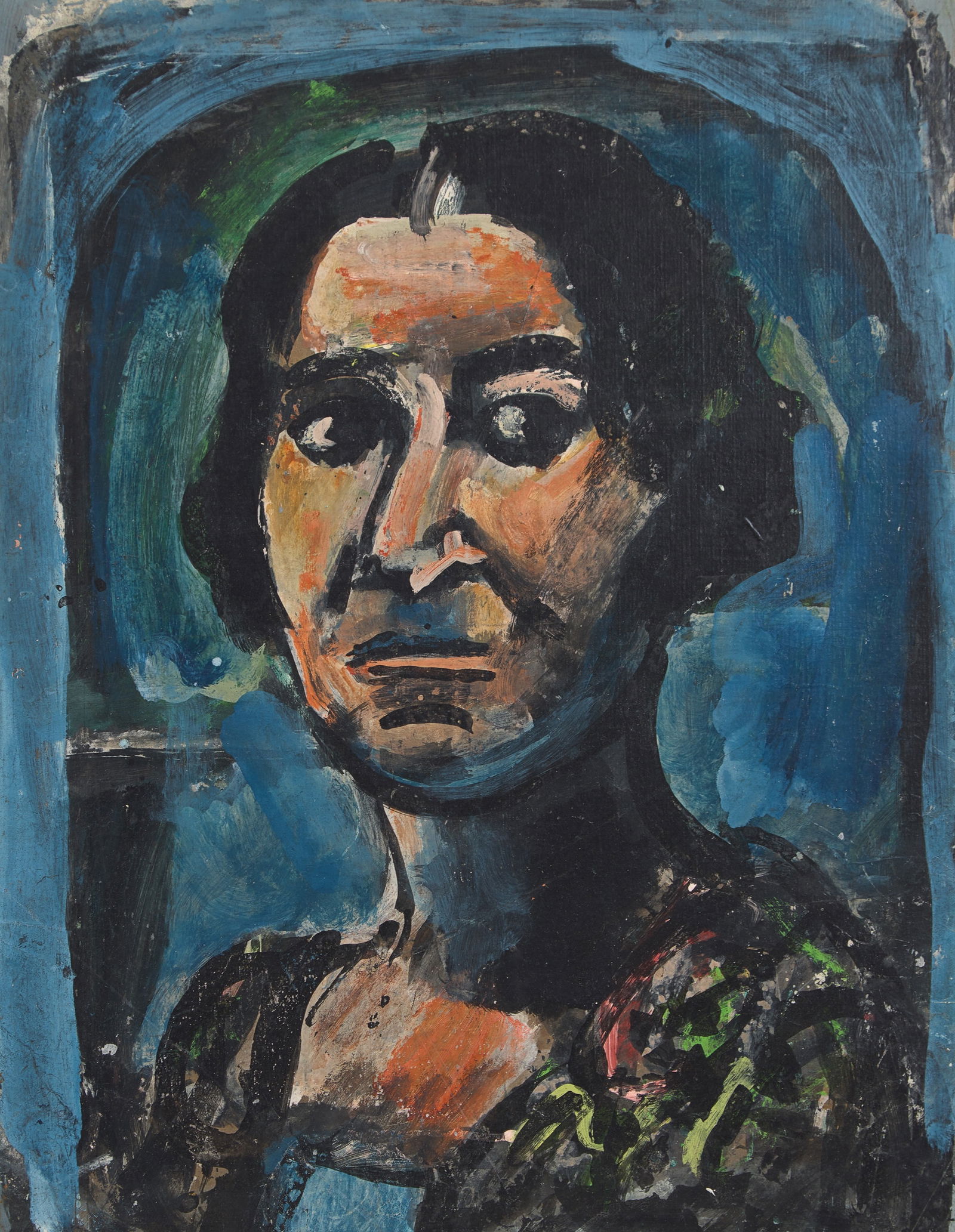 Georges Rouault (French, 1871-1958) - Étude pour le Portrait de Marie Thérèse Bonney (1 of 3)