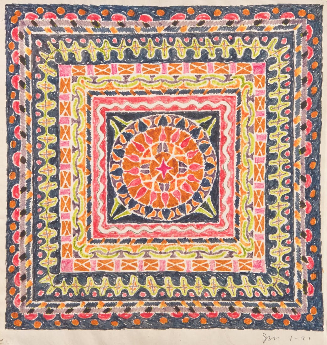 John McCracken (American, 1934-2011) - Untitled: John McCracken (American, 1934-2011) - Untitled Signed and dated ‘JM I-71’ bottom right, felt pen on paper Sheet size: 10 5/8 x 7 15/16 in. (27 x 20.2cm) Provenance Robert Elkon Gallery, N