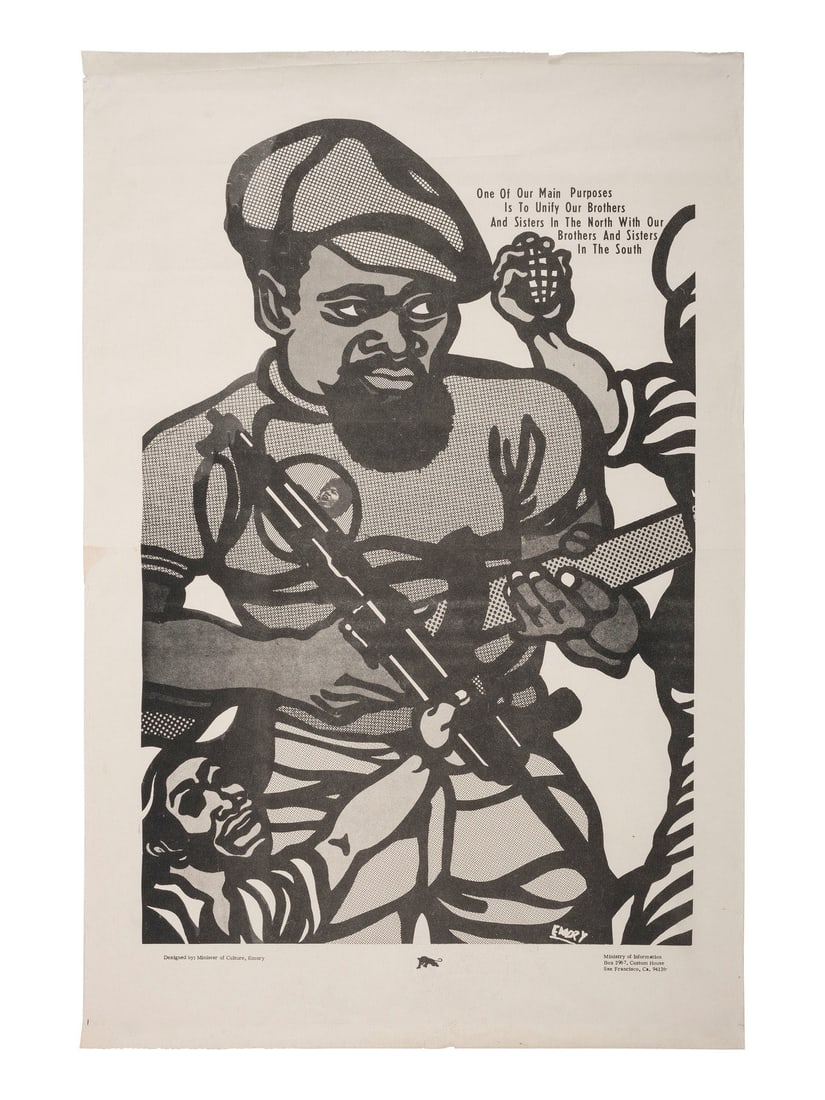 [BLACK PANTHER PARTY]. DOUGLAS, Emory (b. 1943), artist. One of Our Main Purposes is to Unify Our (1 of 1)