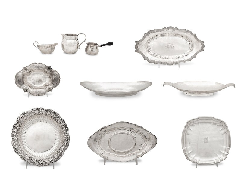 A Group of Ten Small Silver Serving Pieces (1 of 9)