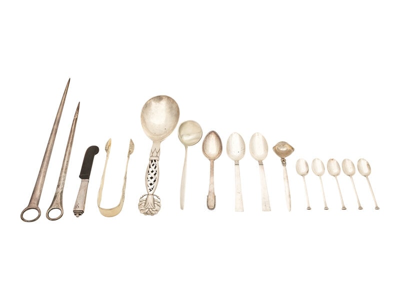 A Group of Georg Jensen and Other Silver Table Articles (1 of 4)