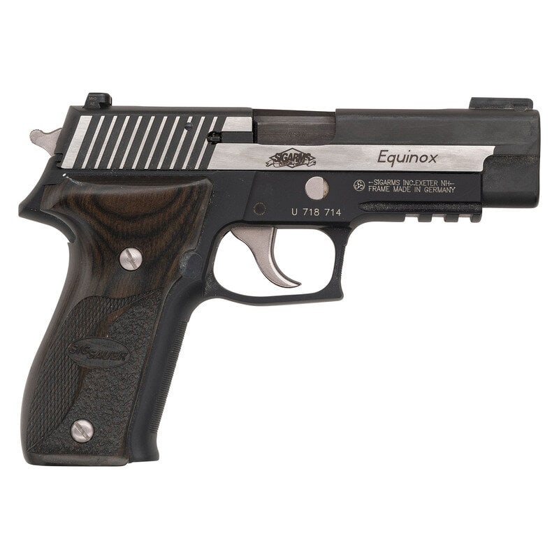 *Sig P226 Custom Shop Equinox .40 S&W Caliber: *Sig P226 Custom Shop Equinox .40 S&W Caliber .40 S&W. 4.4" barrel length. SN: U718714. Black hard coat anodized frame with black Nitron finish to the slide featuring polished stainless slide 