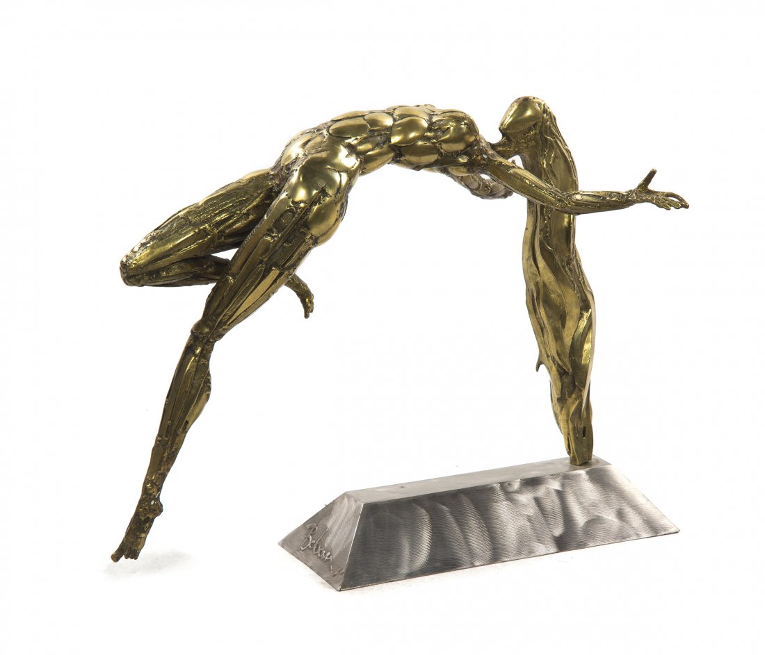 Boban Ilic, (Serbian, b. 1963), Dream Hunter: Boban Ilic (Serbian, b. 1963) Dream Hunter welded spoons inscribed Boban Height: 22 inches.