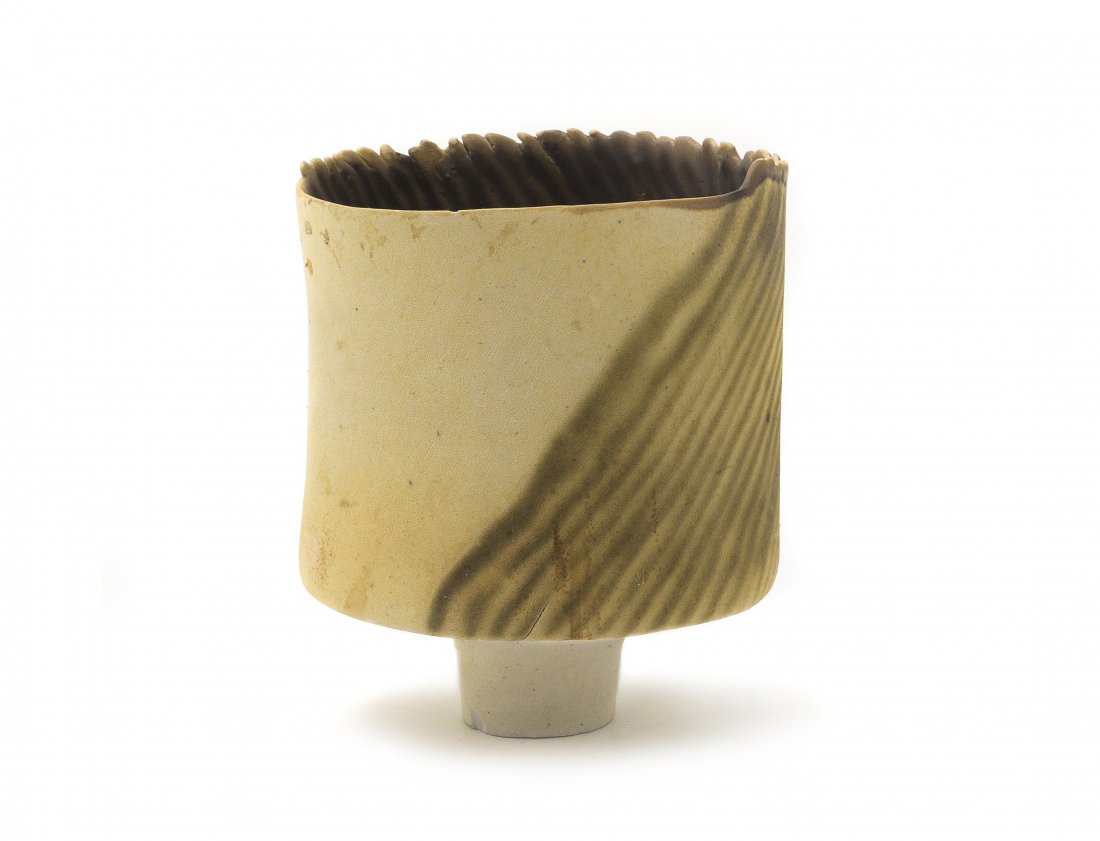 Ruth Duckworth, (British, 1919-2009), Untitled (F: Ruth Duckworth (British, 1919-2009) Untitled (Footed Vase) stoneware signed R (base) Height: 6 1/2 inches. Property from the Estate of Mr. Leo Herzel, Glencoe, Illinois