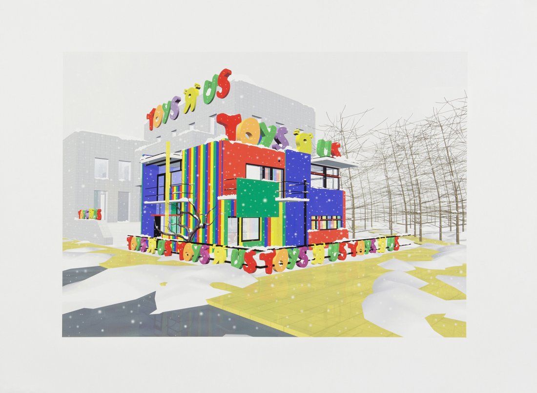 Callum Morton, (Canadian, b. 1965), Toys 'R Us, U: Callum Morton (Canadian, b. 1965) Toys 'R Us, Utrecht, 2001 digital print edition of 30 23 1/2 x 33 inches.