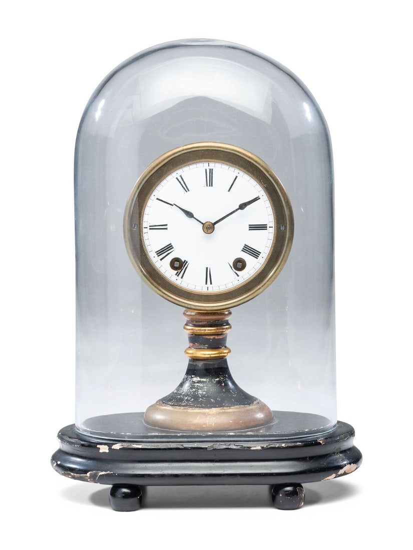 An Ebonized and Parcel Gilt Mantel Clock (1 of 9)