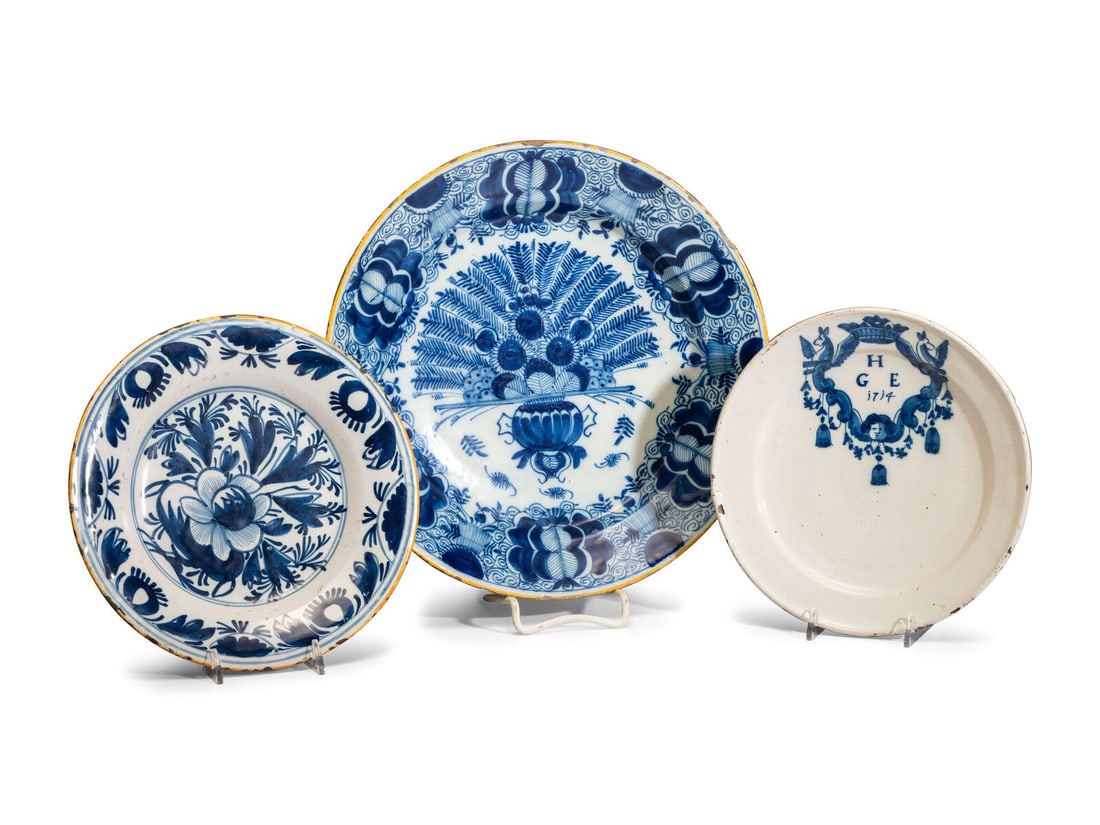 Three Delftware Plates (1 of 2)