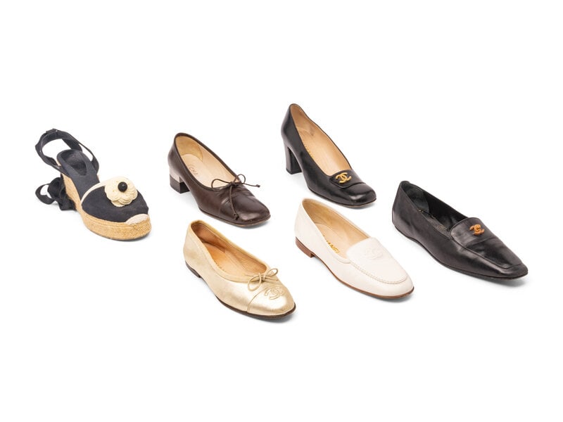 Six Pairs of Chanel Shoes  (1 of 2)