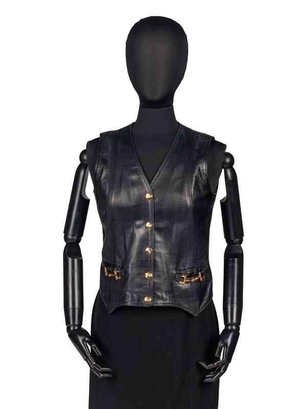 Celine Leather Vest, 1970s  (1 of 4)