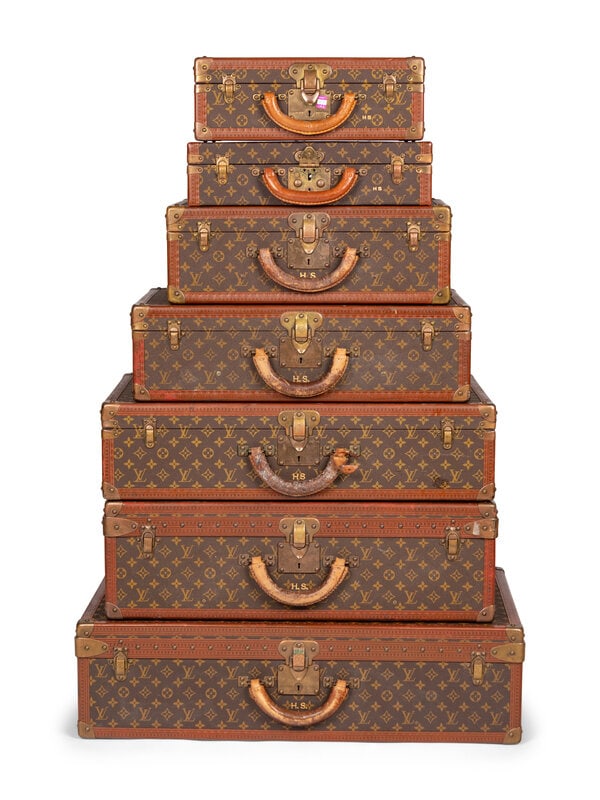 A Group of Seven Louis Vuitton Hardside Suitcases (1 of 5)