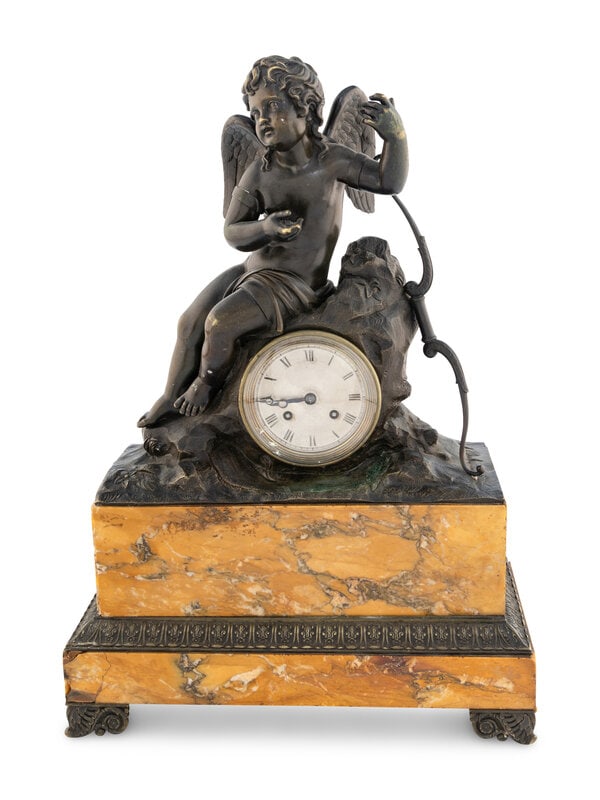 A Louis Philippe Bronze and Marble Figural Clock (1 of 4)