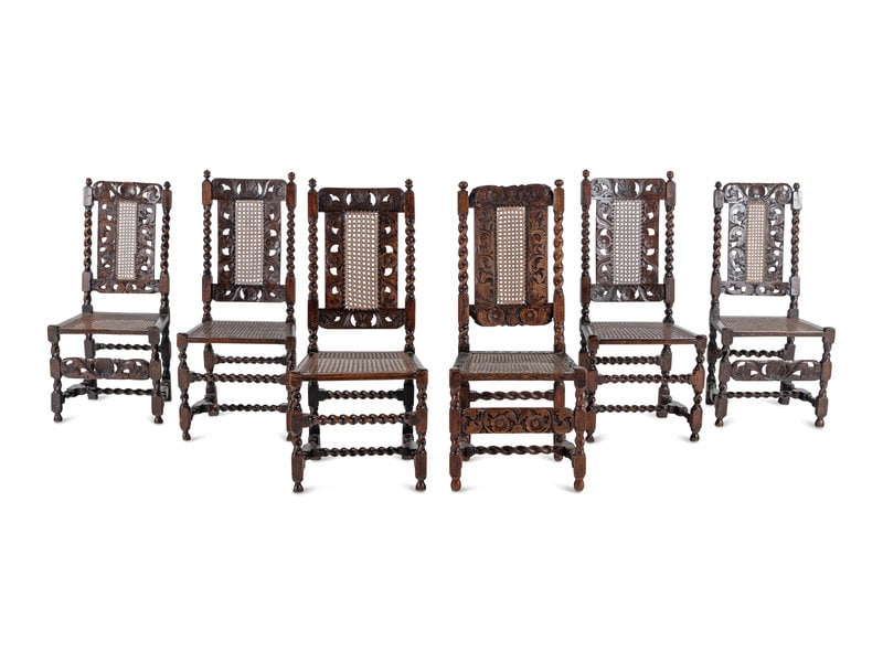 An Assembled Set of Six English Dining Chairs (1 of 3)