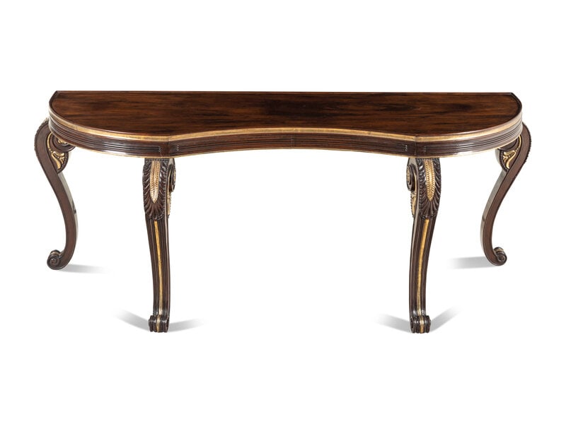 A Dessin Fournir Parcel Gilt Walnut Console Table (1 of 3)