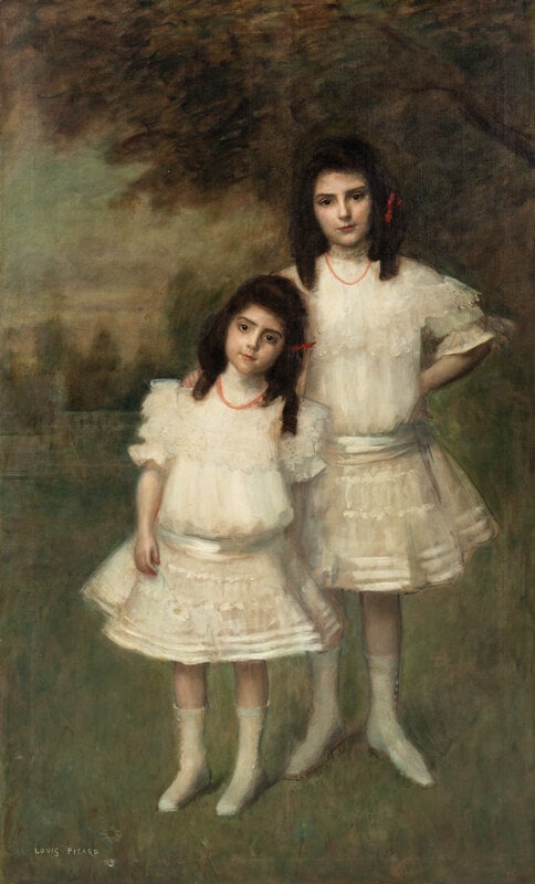 Louis Picard
(French, 1861-1940)
Portrait of Lily and Germaine Marx, 1905 (1 of 5)