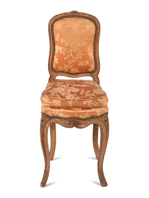 A Louis XV Painted Chauffuese: A Louis XV Painted Chauffuese Mid-18th Century Height 34 x width 15 x depth 14 inches. This lot is located in Chicago. Property from the Collection of Catharine and David Hamilton,