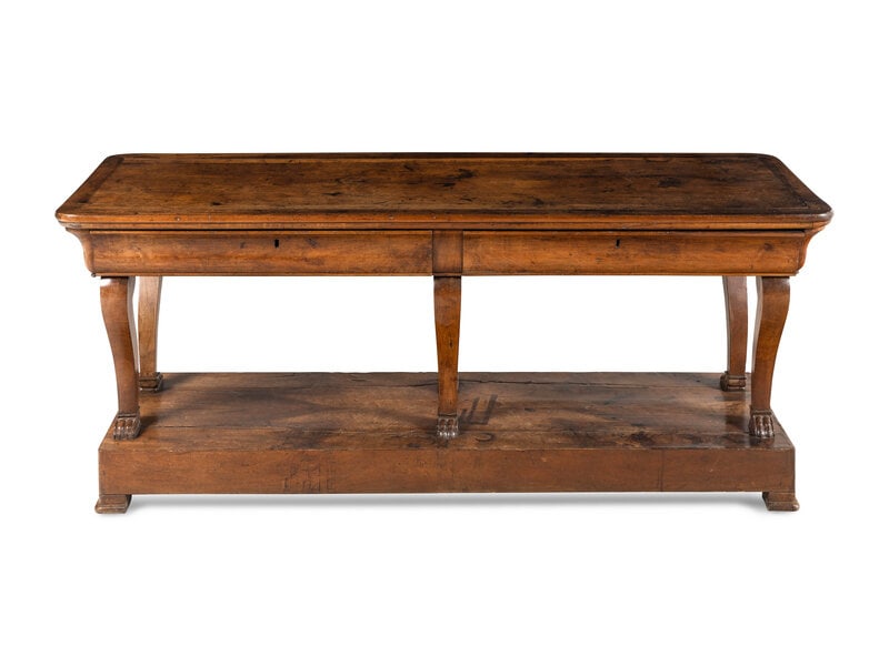 A Continental Walnut Console Table (1 of 3)