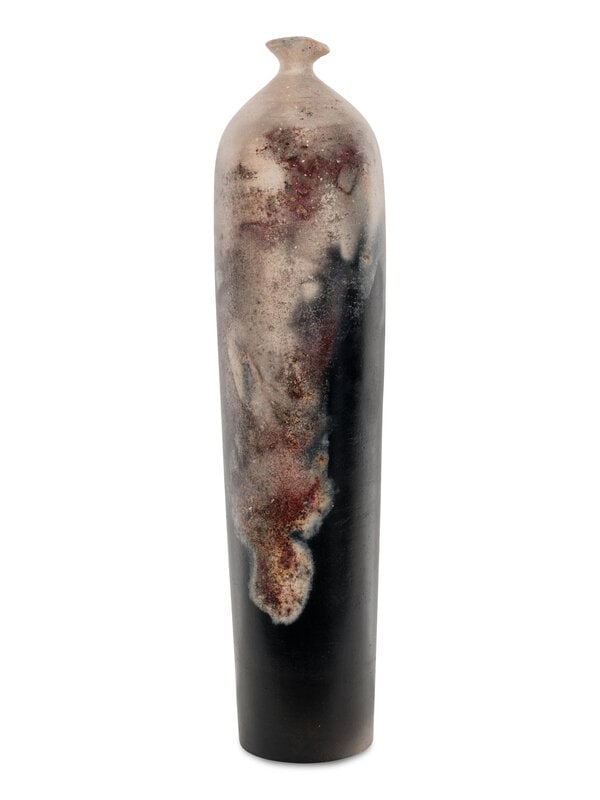 Hiroshi Nakayama (Japanese/American, b. 1947) Vase: Hiroshi Nakayama (Japanese/American, b. 1947) Vase glazed earthenware incised signature to underside. height 16 1/2 inches. This lot is located in Chicago. Property from the Collection of Edmund an