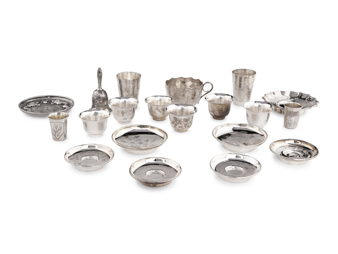 20 Chinese Export Silver Wares (1 of 19)
