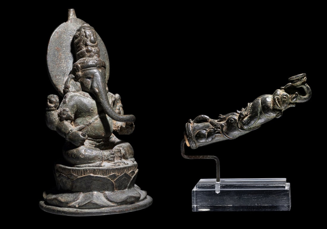 Two Javanese and Indonesian Bronze Figures (1 of 9)
