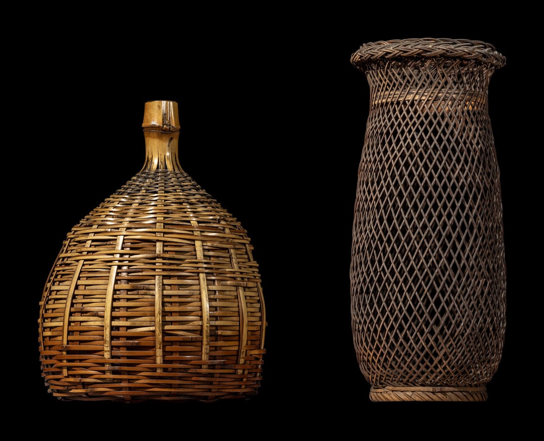 Two Japanese Ikebana Bamboo Baskets (1 of 3)