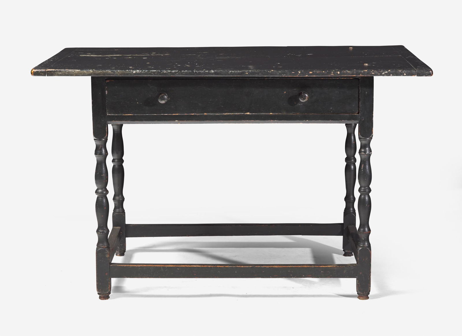 A black-painted tavern table, New England, late 18th century (1 of 3)