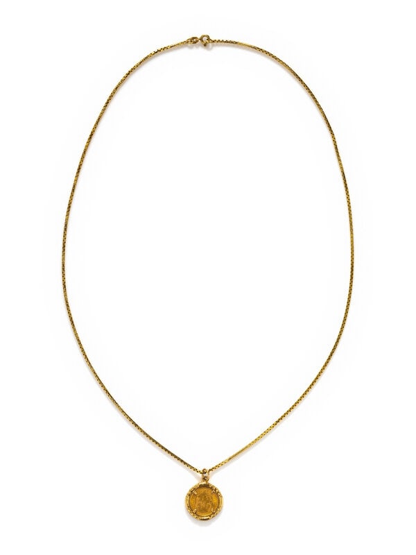 YELLOW GOLD COIN PENDANT/NECKLACE (1 of 3)