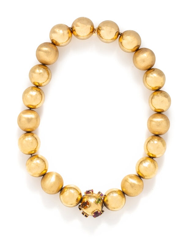 YELLOW GOLD AND GEMSTONE NECKLACE (1 of 2)