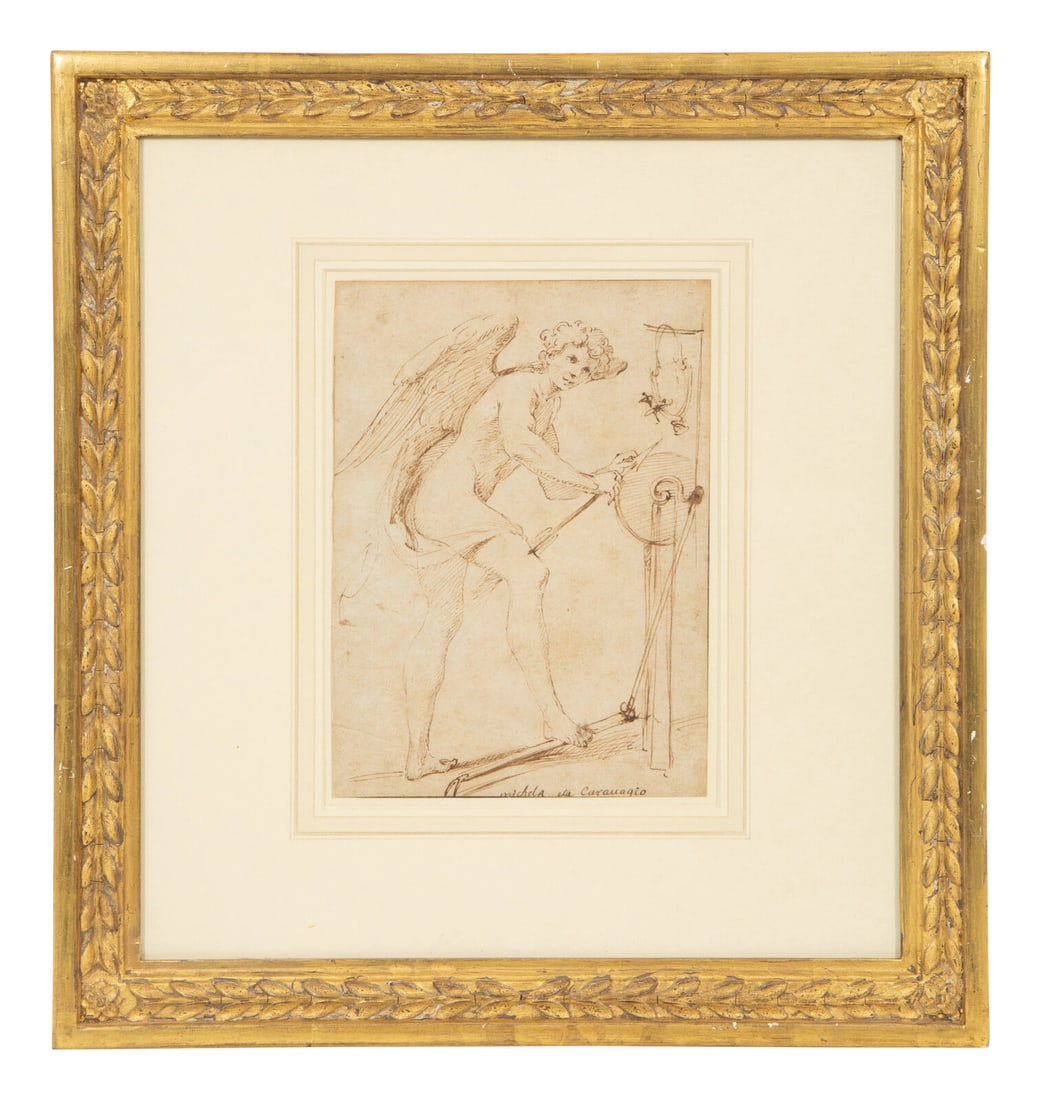 Italian School, 16/17th Century Cupid Sharpening Arrows (1 of 5)