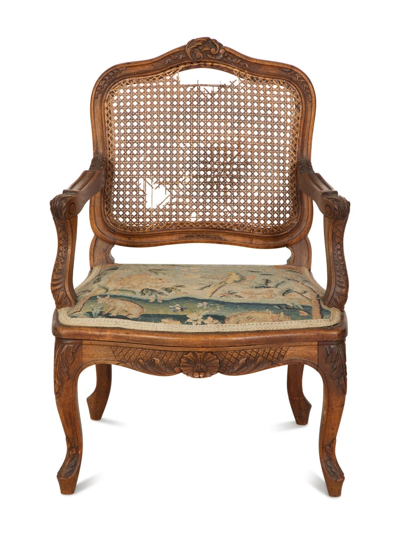 A Louis XV Style Carved Fruitwood Child's Chair (1 of 5)