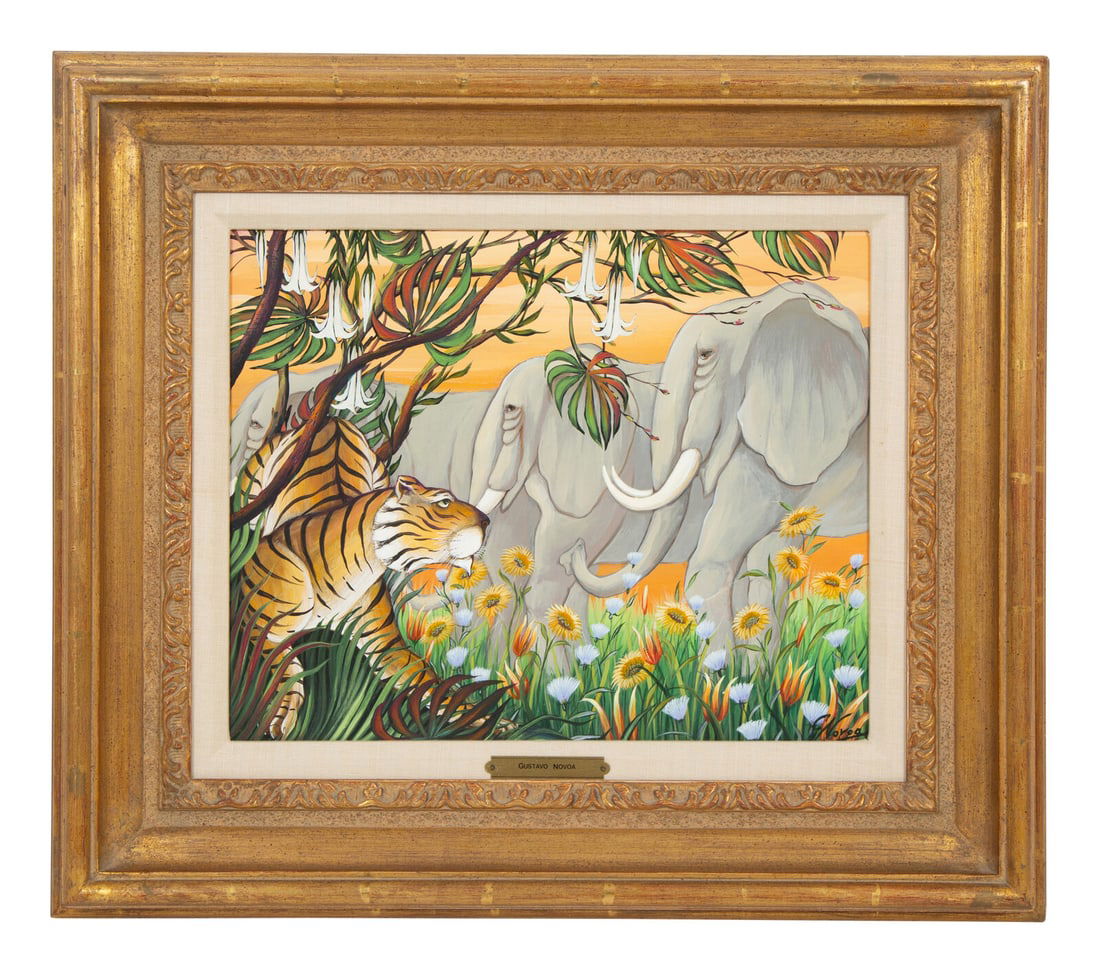 Gustavo Novoa (Chilean, b. 1941) Elephant Parade (1 of 5)