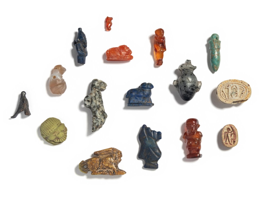 Sixteen Egyptian Amulets (1 of 2)