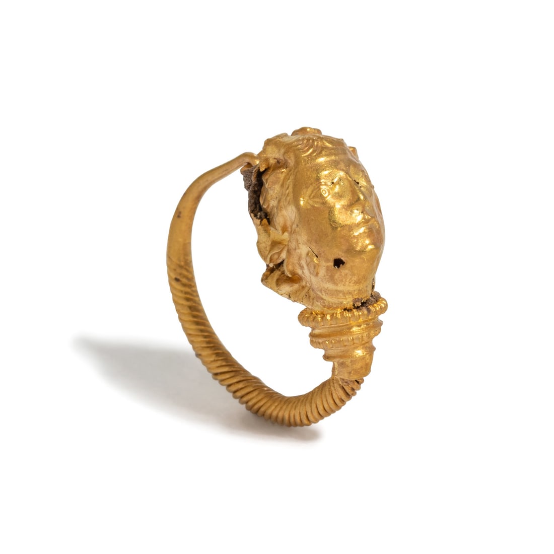 A Greek Gold Hoop Earring with a Maenad-Head Terminal (1 of 3)