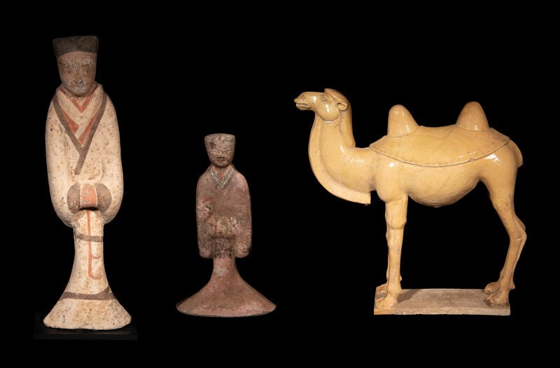 Three Chinese Pottery Figures (1 of 11)